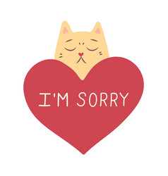 Sad Apologetic Cat