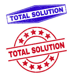 Total Solution Scratched Badges In Circle