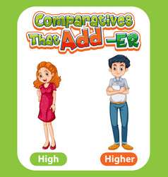 Comparative Adjectives For Word High