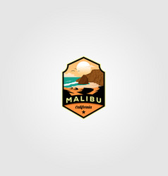 Malibu California Beach Logo Design