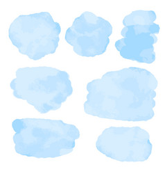 Abstract Watercolor Blue Spots