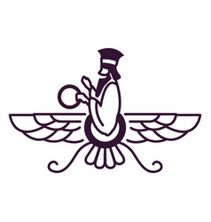 Faravahar Symbol Stroke