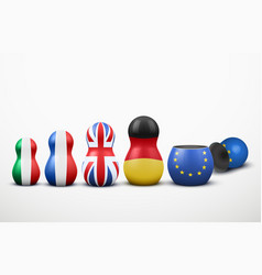 Main Eu Members In Form Nesting Dolls