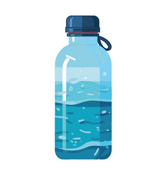 Refreshing Drink In Plastic Bottle Symbol Of