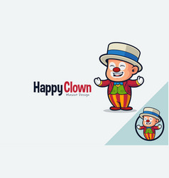 Cute Clown Mascot Design