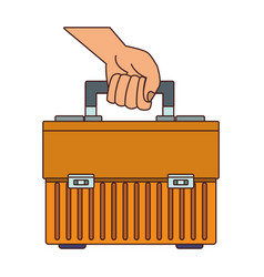 Hand Holding Toolbox