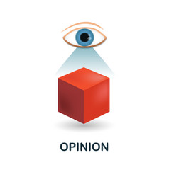 Opinion Icon 3d From Discussion Collection