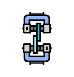 Shear Testing Materials Engineering Color Icon