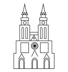 Basilica Of Our Lady Of Lujan Icon Outline Style