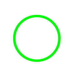 Neon Green Circle Icon Green Round Symbol