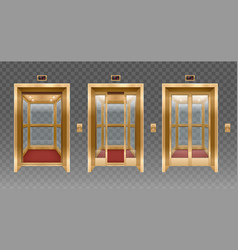 Vintage Elevator Doors Set