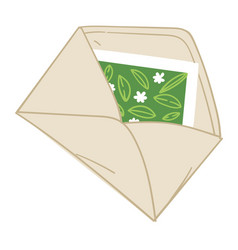 Envelope With Greeting Card Or Invitation