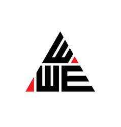 Wwe Triangle Letter Logo Design