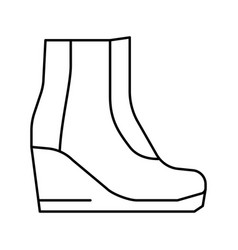 Boot Model Line Icon Black