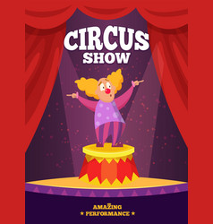 Circus Show Colored Entertainment Placard