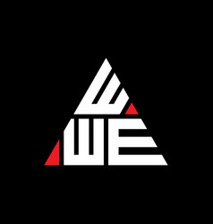 Wwe Triangle Letter Logo Design