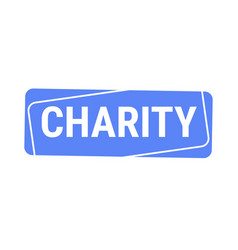 Charity And Generosity Blue Callout Banner With