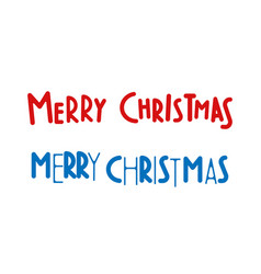 Two Variants Of Merry Christmas Holiday Greetings