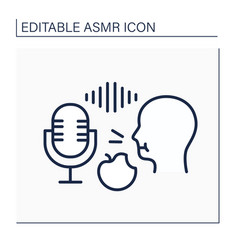 Asmr Line Icon