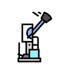 Impact Testing Materials Engineering Color Icon