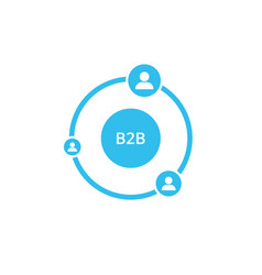 B2b Icon On White Background Business To Business