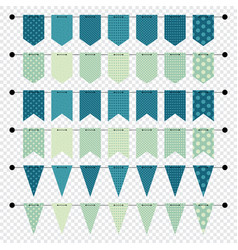 Blank Banner Bunting Or Swag Templates Holiday