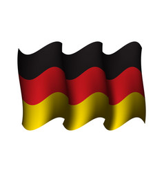 Germany Realistic Waving Flag Design