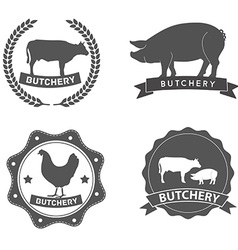 Diagrams for butcher shop Royalty Free Vector Image