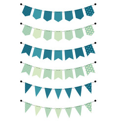 Blank Banner Bunting Or Swag Templates Holiday