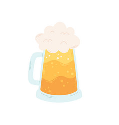 Beer Mug With Foam Alcohol Drink