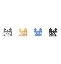 Catedral De Trujillo Iconthin Linear Gradient