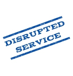 Disrupted Service Watermark Stamp