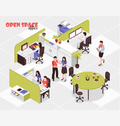 Open Space Office Isometric