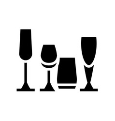 Drinkware Set Glyph Icon