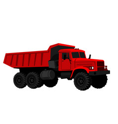 Dump Truck Lorry Big Red Truck