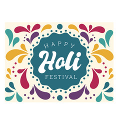 Happy Holi Festival Lettering