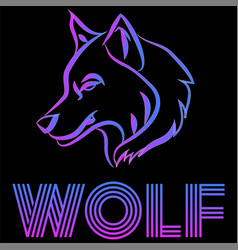 Wolf Icon And Sign T-shirt Graphics