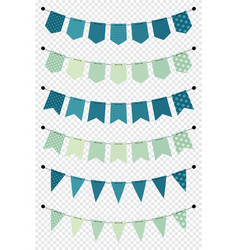 Blank Banner Bunting Or Swag Templates Holiday