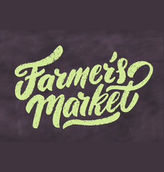 Farmers Market Chalkboard Handwritten