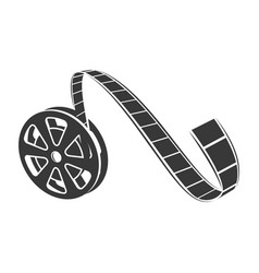 Film reel icon cinematography and photography Vector Image