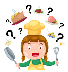 Woman Thinking What To Cook