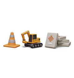 Heavy Equipment Construction Materials Elements