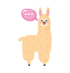 Llama With Speech Bubble