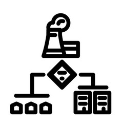 Power Grid Efficient Line Icon