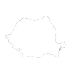 Romania Country Map Outline