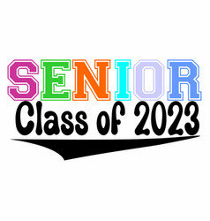 Class Of 2023 Fun Color Design Logo