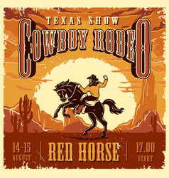 Cowboy Rodeo Show Advertising Template