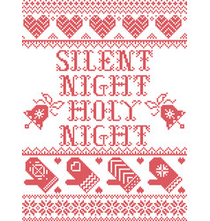 Silent Night Holy Seamless Pattern