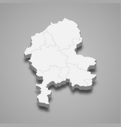 3d Map Staffordshire Is A Ceremonial County