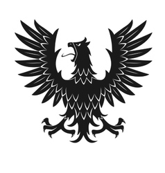 Black eagle Royalty Free Vector Image - VectorStock